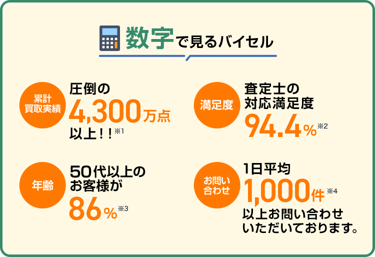 数字で見るバイセル