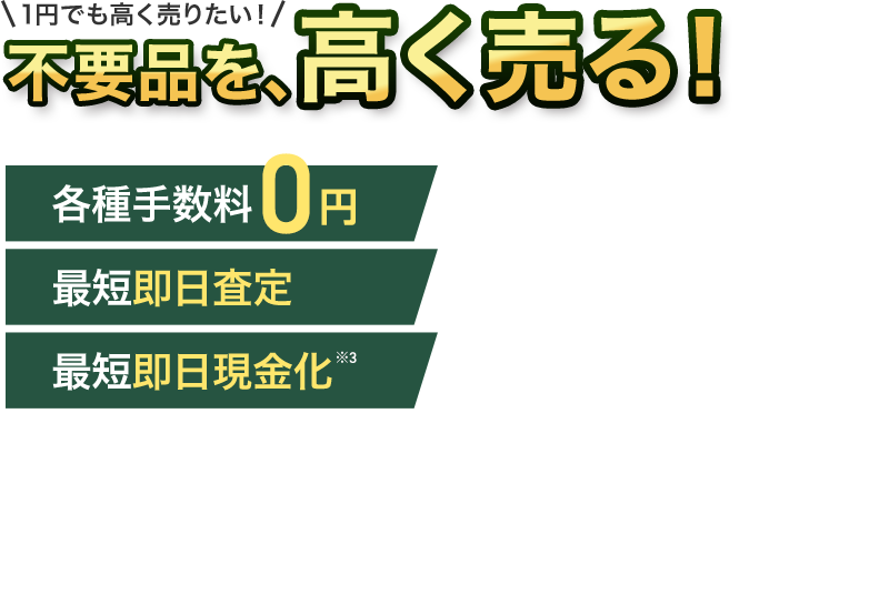 不用品の高価買取ならバイセル