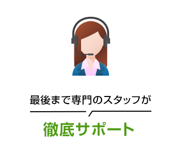 徹底サポート