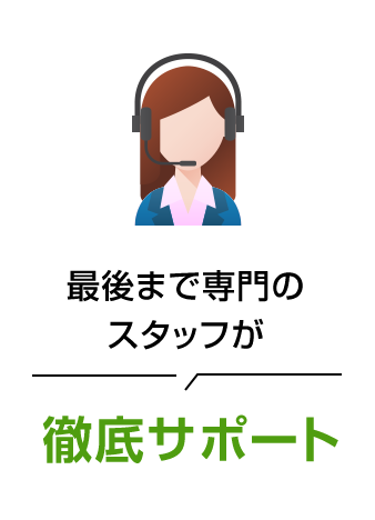 徹底サポート