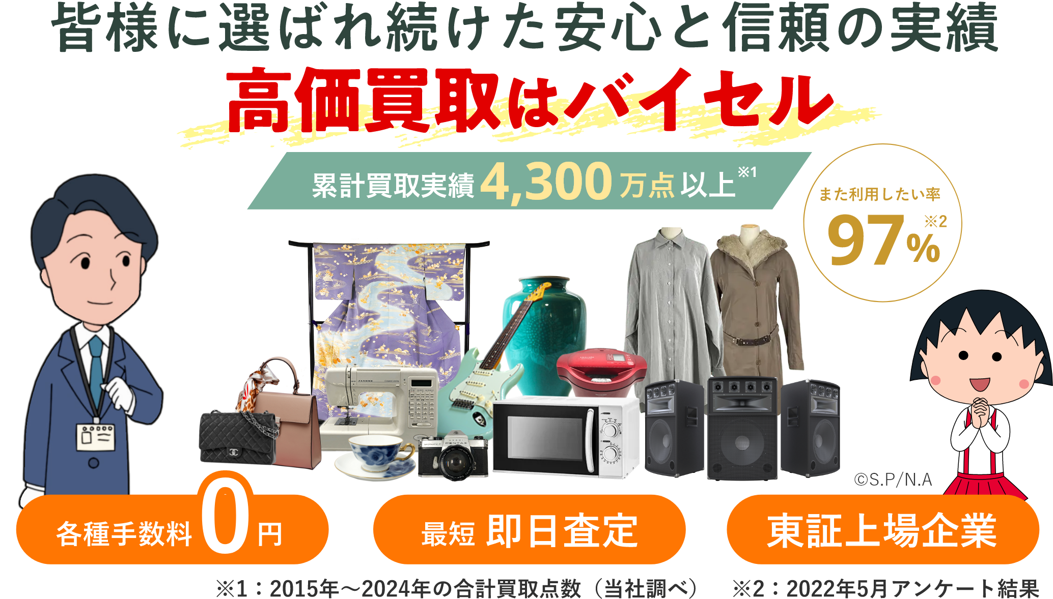 出張買取なら高価買取のバイセル